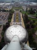 Atomium, pogled na Heyzel