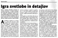 Igra svetlobe in detajlov